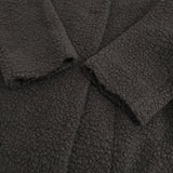 soutiencollar S-013 アロンジェ ボア Allonge Coat マドリガル 定価57200円 ノーカラーコート ブラック レディース ステンカラー【中古】5-0228A♪
