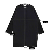 soutiencollar S-013 アロンジェ ボア Allonge Coat マドリガル 定価57200円 ノーカラーコート ブラック レディース ステンカラー【中古】5-0228A♪