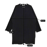 soutiencollar S-013 アロンジェ ボア Allonge Coat マドリガル 定価57200円 ノーカラーコート ブラック レディース ステンカラー【中古】5-0228A♪