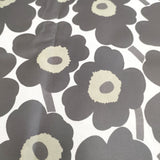 marimekko mini unikko 138cm×157cm 撥水生地 ファブリック テーブルクロス 生地 ブラック ホワイト レディース マリメッコ【中古】5-0723G◎