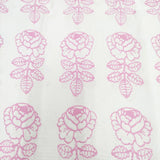 marimekko 未使用 VIHKIRUUSU 107cm×138cm ファブリック 生地 オフホワイト ピンク レディース マリメッコ【中古】5-0723G◎