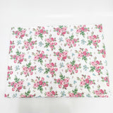 Laura Ashley 花柄 ファブリック 150cm×200cm 生地 ホワイト ピンク レディース ローラアシュレイ【中古】5-0723G◎