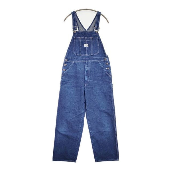 BIG JOHN World Workers Overall 日本製 サロペット デニム オーバーオール オールインワン ツナギ ブルー レディース ビッグジョン【中古】5-0825M∞