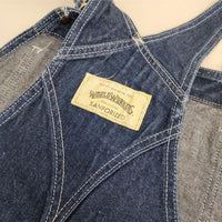 BIG JOHN World Workers Overall 日本製 サロペット デニム オーバーオール オールインワン ツナギ ブルー レディース ビッグジョン【中古】5-0825M∞