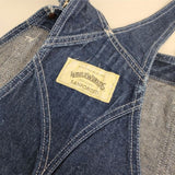 BIG JOHN World Workers Overall 日本製 サロペット デニム オーバーオール オールインワン ツナギ ブルー レディース ビッグジョン【中古】5-0825M∞