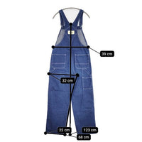 BIG JOHN World Workers Overall 日本製 サロペット デニム オーバーオール オールインワン ツナギ ブルー レディース ビッグジョン【中古】5-0825M∞