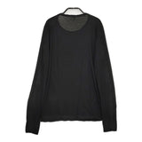 humoresque crewneck T クルーネック KA1204s 定価19800円 コットン 長袖Ｔシャツ カットソー ロンＴ ブラック レディース ユーモレスク【中古】5-0412M△