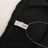 humoresque crewneck T クルーネック KA1204s 定価19800円 コットン 長袖Ｔシャツ カットソー ロンＴ ブラック レディース ユーモレスク【中古】5-0412M△