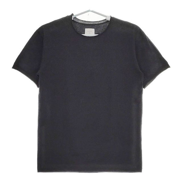 maison de SOIL HOMME フランス製 コットン 無地 半袖Ｔシャツ カットソー ブラック メンズ メゾンドソイル【中古】5-0612S∞