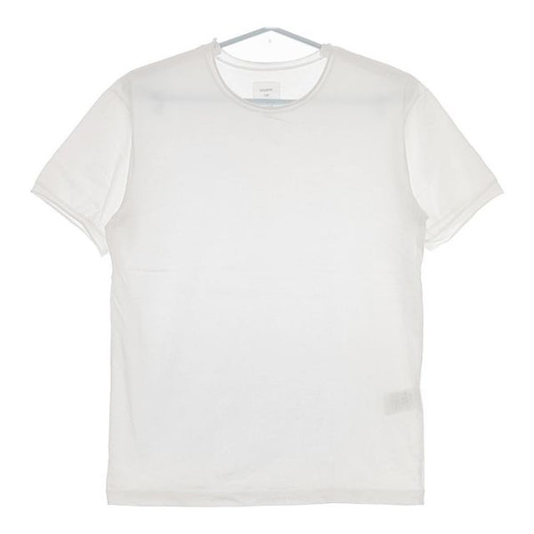 maison de SOIL HOMME フランス製 コットン 無地 半袖Ｔシャツ カットソー ホワイト メンズ メゾンドソイル【中古】5-0612S∞
