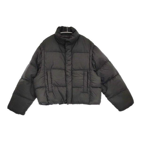GYMPHLEX GY-A0052 2WAYホワイトグースダウンジャケット サイズ12 定価35200円 ブラック レディース ジムフレックス【中古】5-1008A♪