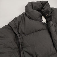 GYMPHLEX GY-A0052 2WAYホワイトグースダウンジャケット サイズ12 定価35200円 ブラック レディース ジムフレックス【中古】5-1008A♪