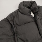 GYMPHLEX GY-A0052 2WAYホワイトグースダウンジャケット サイズ12 定価35200円 ブラック レディース ジムフレックス【中古】5-1008A♪