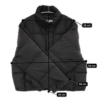 GYMPHLEX GY-A0052 2WAYホワイトグースダウンジャケット サイズ12 定価35200円 ブラック レディース ジムフレックス【中古】5-1008A♪