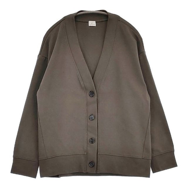 green label relaxing UNITED ARROWS リッタイ ダンボール カーディガン グレー レディース グリーンレーベルリラクシング【中古】5-0810M∞