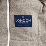 Charpentier de Vaisseau/London Tradition Toril Shawl Long Coat トリルコート 定価52800円 ウール ダッフルコート グレージュ レディース シャルパンティエドゥヴェッソ/ロンドントラディション【中古】5-1012A◆