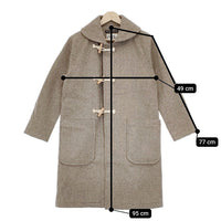 Charpentier de Vaisseau/London Tradition Toril Shawl Long Coat トリルコート 定価52800円 ウール ダッフルコート グレージュ レディース シャルパンティエドゥヴェッソ/ロンドントラディション【中古】5-1012A◆