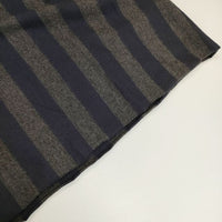 nicholson and nicholson ウール ストライプ スカート ネイビー グレー レディース ニコルソンアンドニコルソン【中古】5-0922T∞