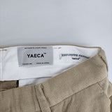 YAECA 69654 CORDUROY PANTS CREASED クリーズド 29 コーデュロイ パンツ ベージュ KHAKI レディース ヤエカ【中古】5-1015T∞