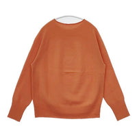 koton ウール カシミヤ 12G スロウピングショルダー プルオーバー セーター ニット 23AW オレンジ レディース コトン【中古】5-0922T∞