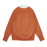 koton ウール カシミヤ 12G スロウピングショルダー プルオーバー セーター ニット 23AW オレンジ レディース コトン【中古】5-0922T∞