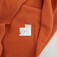 koton ウール カシミヤ 12G スロウピングショルダー プルオーバー セーター ニット 23AW オレンジ レディース コトン【中古】5-0922T∞