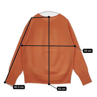 koton ウール カシミヤ 12G スロウピングショルダー プルオーバー セーター ニット 23AW オレンジ レディース コトン【中古】5-0922T∞