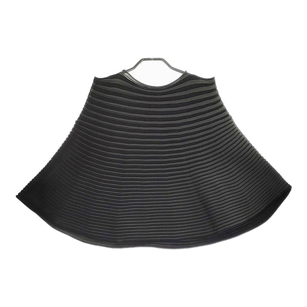 PLEATS PLEASE ISSEY MIYAKE BOUNCE KNIT TOP PP41KK851 ニット カットソー ブラック グリーン レディース プリーツプリーズ【中古】5-0325S♪