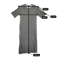 MUSE de Deuxieme Classe grateful ワンピース 定価47300円 24AW グレー レディース ミューズドゥドゥーズィエムクラス【中古】5-0315T♪