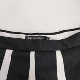 marimekko 新品 TIPO La Strada 定価32550円 サイズ36 ストライプ スカート ブラック ホワイト レディース マリメッコ【中古】5-0325M♪