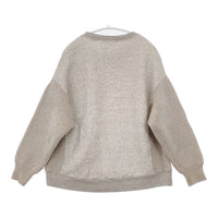 GALERIE VIE 23039503301 コットンウールニットコンビ クルーネックプルオーバー 切替 スウェット グレージュ レディース ギャルリーヴィー【中古】5-1007T△
