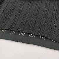 BEAUTY&YOUTH UNITED ARROWS ラッセルレースVネックロングスリーブチュニック ブラウス 黒 レディース ビューティアンドユース【中古】5-0408M♪