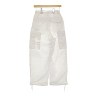 BEAUTY&YOUTH UNITED ARROWS ナイロンコットンカーゴパンツ ウォッシャブル 定価17600円 白 レディース ビューティアンドユース【中古】5-0408M♪