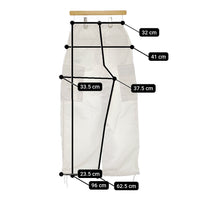 BEAUTY&YOUTH UNITED ARROWS ナイロンコットンカーゴパンツ ウォッシャブル 定価17600円 白 レディース ビューティアンドユース【中古】5-0408M♪