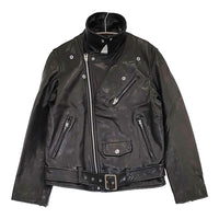 beautiful people UNITED ARROWS 別注 ラムレザー 150 ダブルライダースジャケット ブラック レディース ビューティフルピープル【中古】5-1008T♪