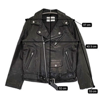 beautiful people UNITED ARROWS 別注 ラムレザー 150 ダブルライダースジャケット ブラック レディース ビューティフルピープル【中古】5-1008T♪