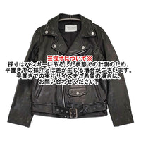 beautiful people UNITED ARROWS 別注 ラムレザー 150 ダブルライダースジャケット ブラック レディース ビューティフルピープル【中古】5-1008T♪