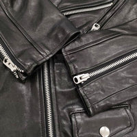beautiful people UNITED ARROWS 別注 ラムレザー 150 ダブルライダースジャケット ブラック レディース ビューティフルピープル【中古】5-1008T♪
