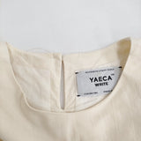 YAECA WRITE 98702 コットンAラインワンピース サイズS 定価38000円 ワンピース キナリ レディース ヤエカ【中古】5-0325M♪