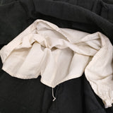 YAECA WRITE 98752 TUCK DRESS サイズS ウールリネンタック ワンピース ブラック レディース ヤエカ【中古】5-1008T♪