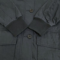 MHL. PADDED COTTON NYLON ショート丈フーデットジャケット 2 595-1225508 ブルゾン 21AW ネイビー レディース エムエイチエル【中古】5-1008T♪