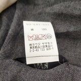 Y's 3枚接ぎ 大判 フリンジ コットン100％ YO-L01-092 ストール チャコールグレー ベージュ レディース ワイズ/Yohji【中古】5-0723G◎