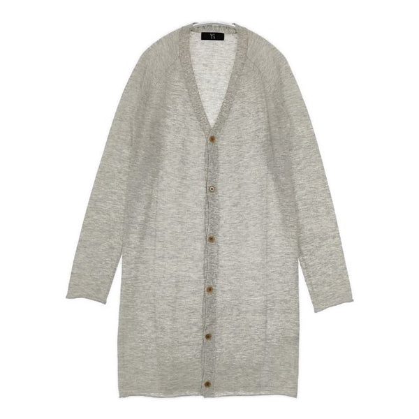 Y's カシミヤ100％ YD-K92-178 ロング カーディガン グレー レディース ワイズ/Yohji【中古】5-0922T∞