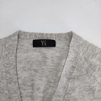 Y's カシミヤ100％ YD-K92-178 ロング カーディガン グレー レディース ワイズ/Yohji【中古】5-0922T∞
