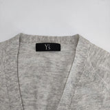 Y's カシミヤ100％ YD-K92-178 ロング カーディガン グレー レディース ワイズ/Yohji【中古】5-0922T∞