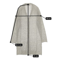 Y's カシミヤ100％ YD-K92-178 ロング カーディガン グレー レディース ワイズ/Yohji【中古】5-0922T∞