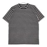 45R/45rpm サイズ4 ユニセックス ボーダー 半袖Ｔシャツ カットソー ブラック ホワイト メンズ フォーティーファイブアールピーエム【中古】5-0609S∞