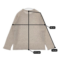 Vlas Blomme カシミヤコルトレイクリネン 211055 セーター ニット ベージュ レディース ヴラスブラム【中古】5-0922T∞