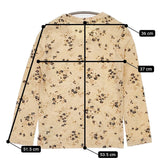 45R/45rpm 小花柄 サイズ1 コットン 日本製 長袖Ｔシャツ カットソー ロンＴ オレンジ ネイビー レディース フォーティーファイブアールピーエム【中古】5-0728M△