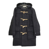 MARGARET HOWELL/FOX BROTHERS 579-5210006 サイズL ダッフルコート ブラック メンズ マーガレットハウエル/フォックスブラザーズ【中古】5-1031A♪